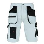 SparkX Painters Shorts White - Multi Pocket Cargo Work Decorators Short