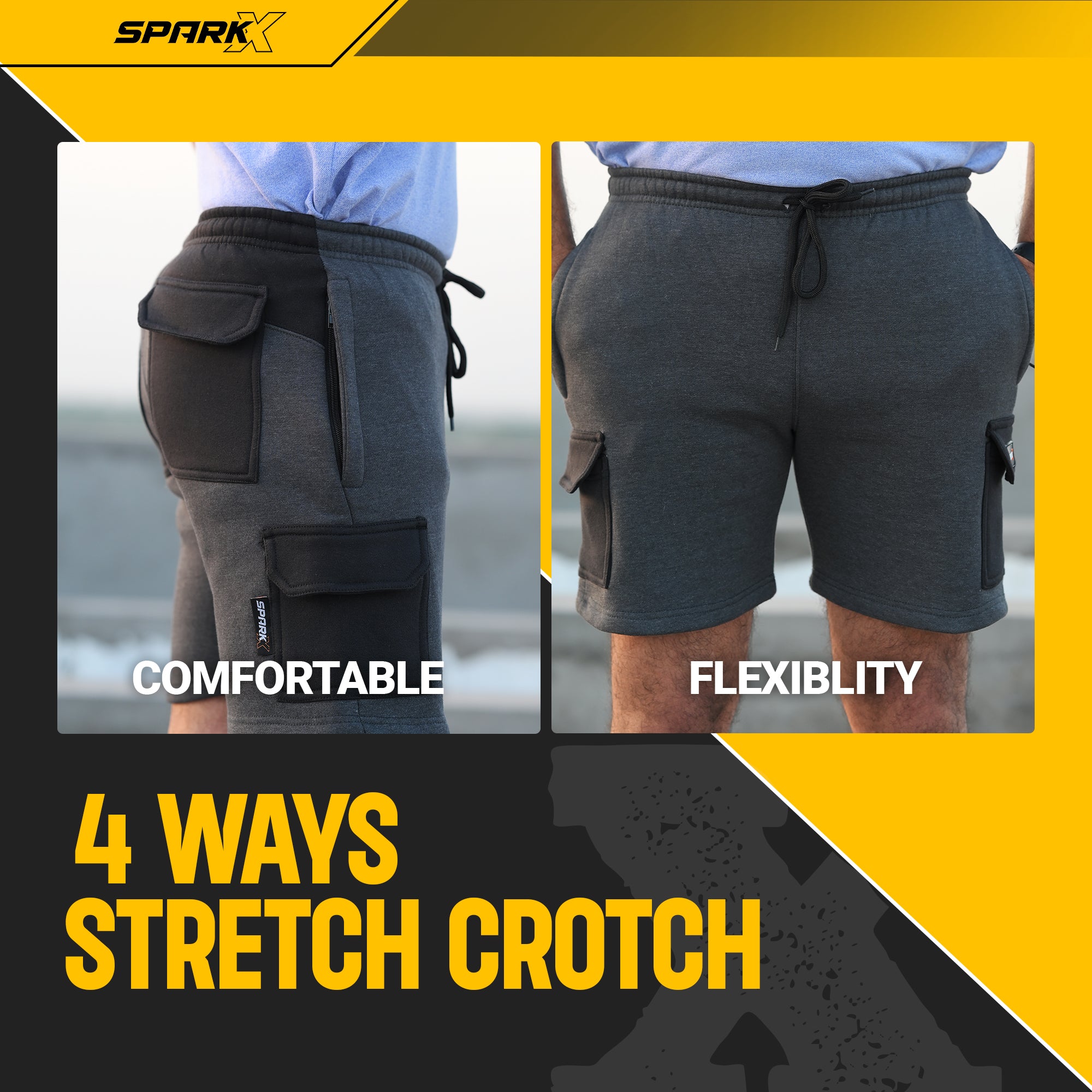 TrackFlex Cargo Shorts