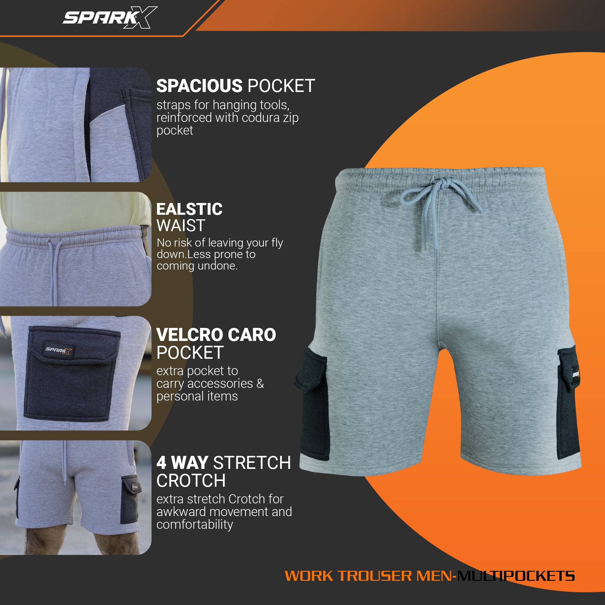TrackFlex Cargo Shorts