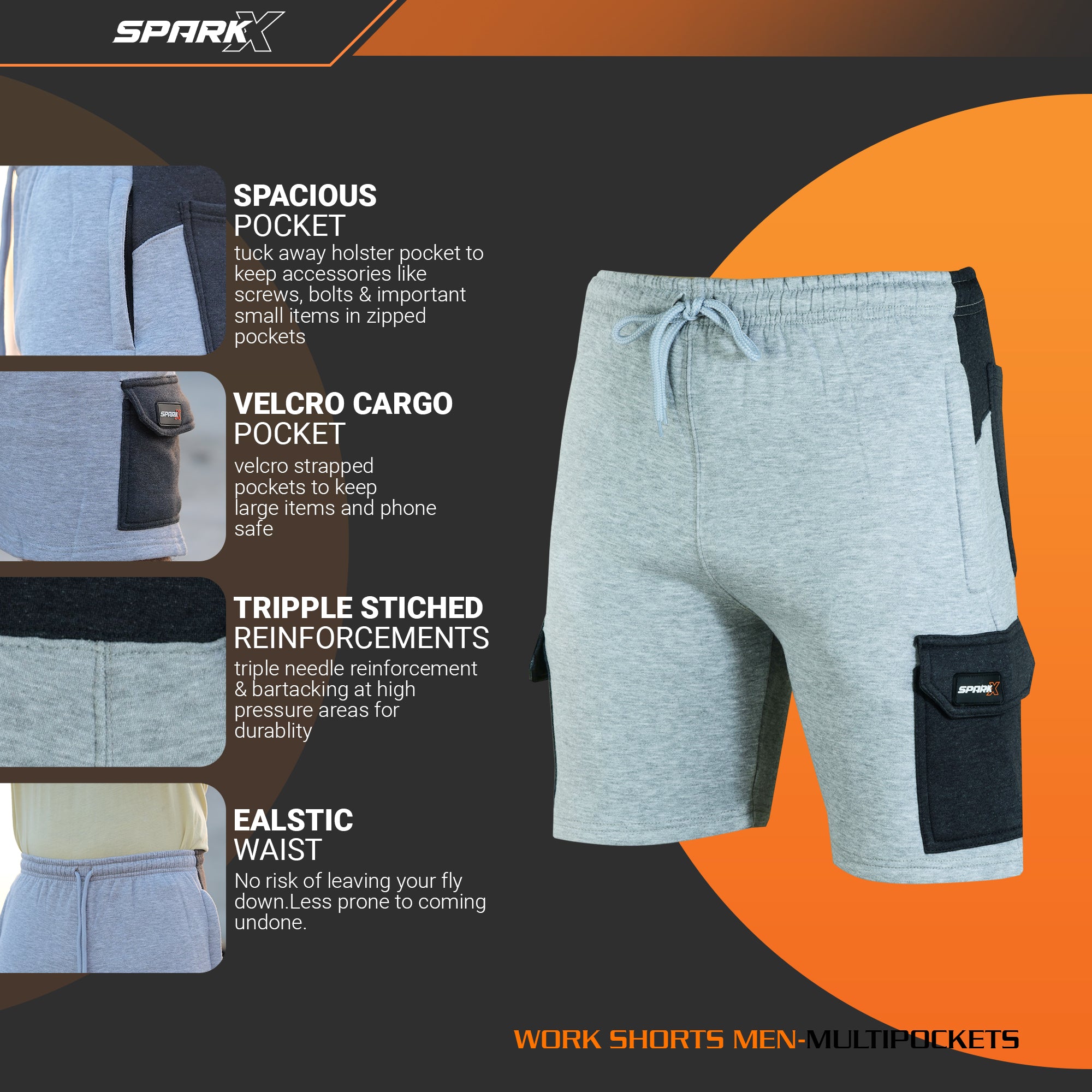 TrackFlex Cargo Shorts