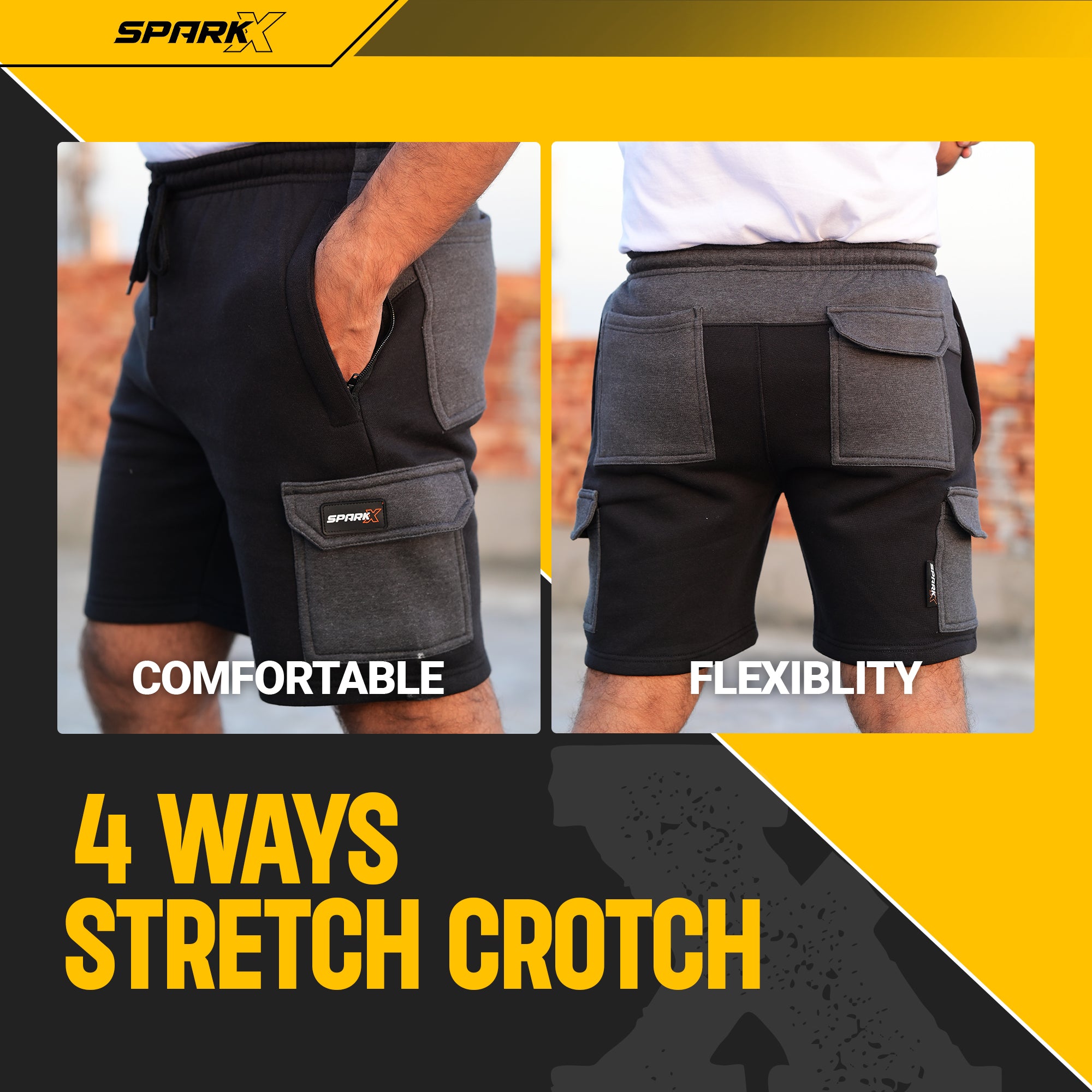 TrackFlex Cargo Shorts