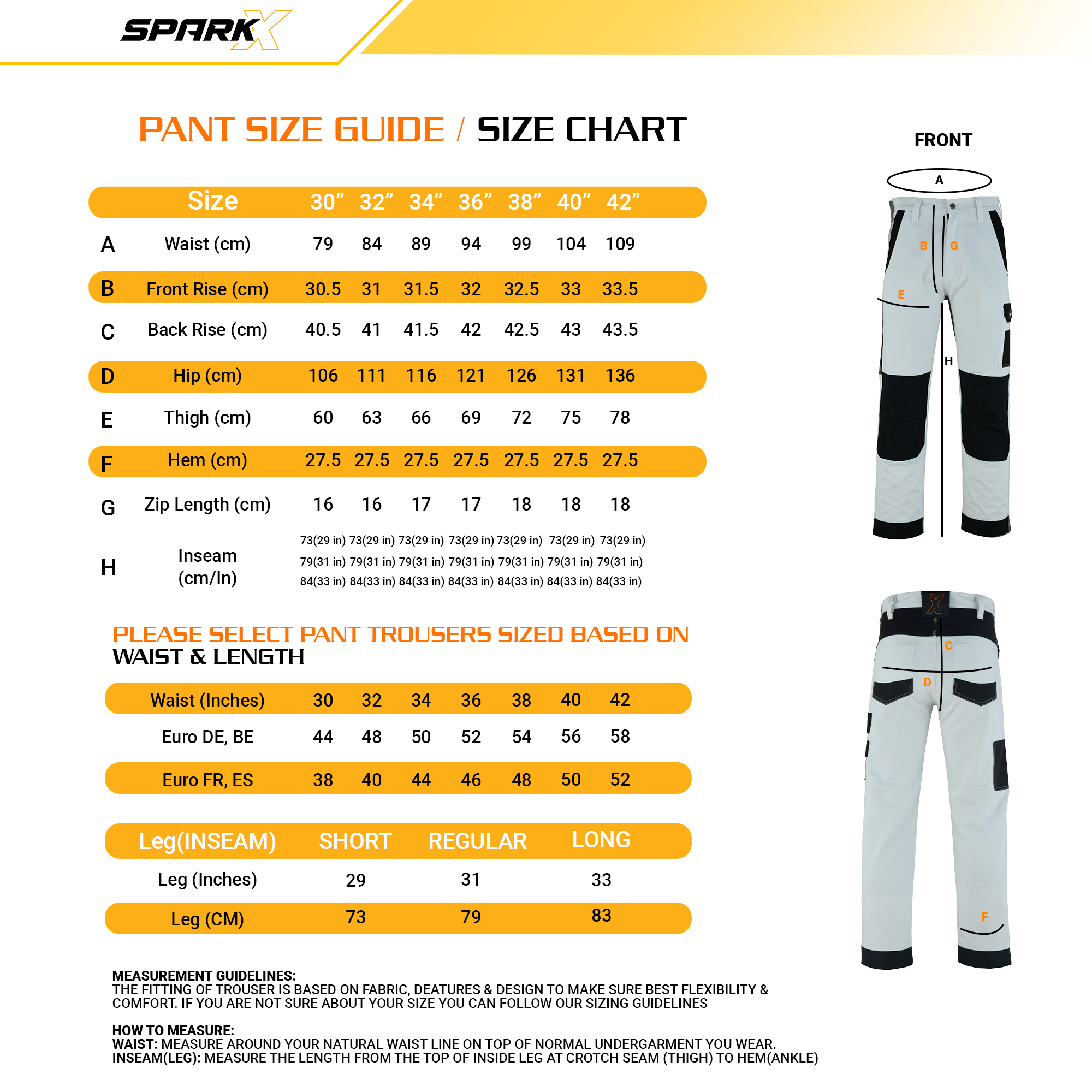 SparkX Cargo Mens Work Torusers - Durable, Stylish Slim & Triple Stitched - Multi Pocket, Outdoor Combat Tactical Pants